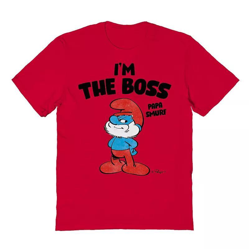 Mens Smurfs Im The Boss Graphic Tee Product Image