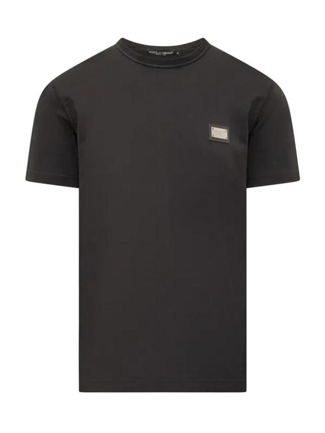 T-shirt With Logo In Black Product Image