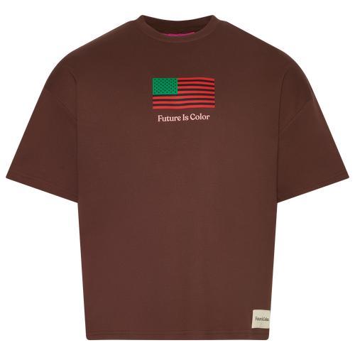 Future Is Color Mens Future Is Color Wisdom T-Shirt - Mens Red/Brown Product Image