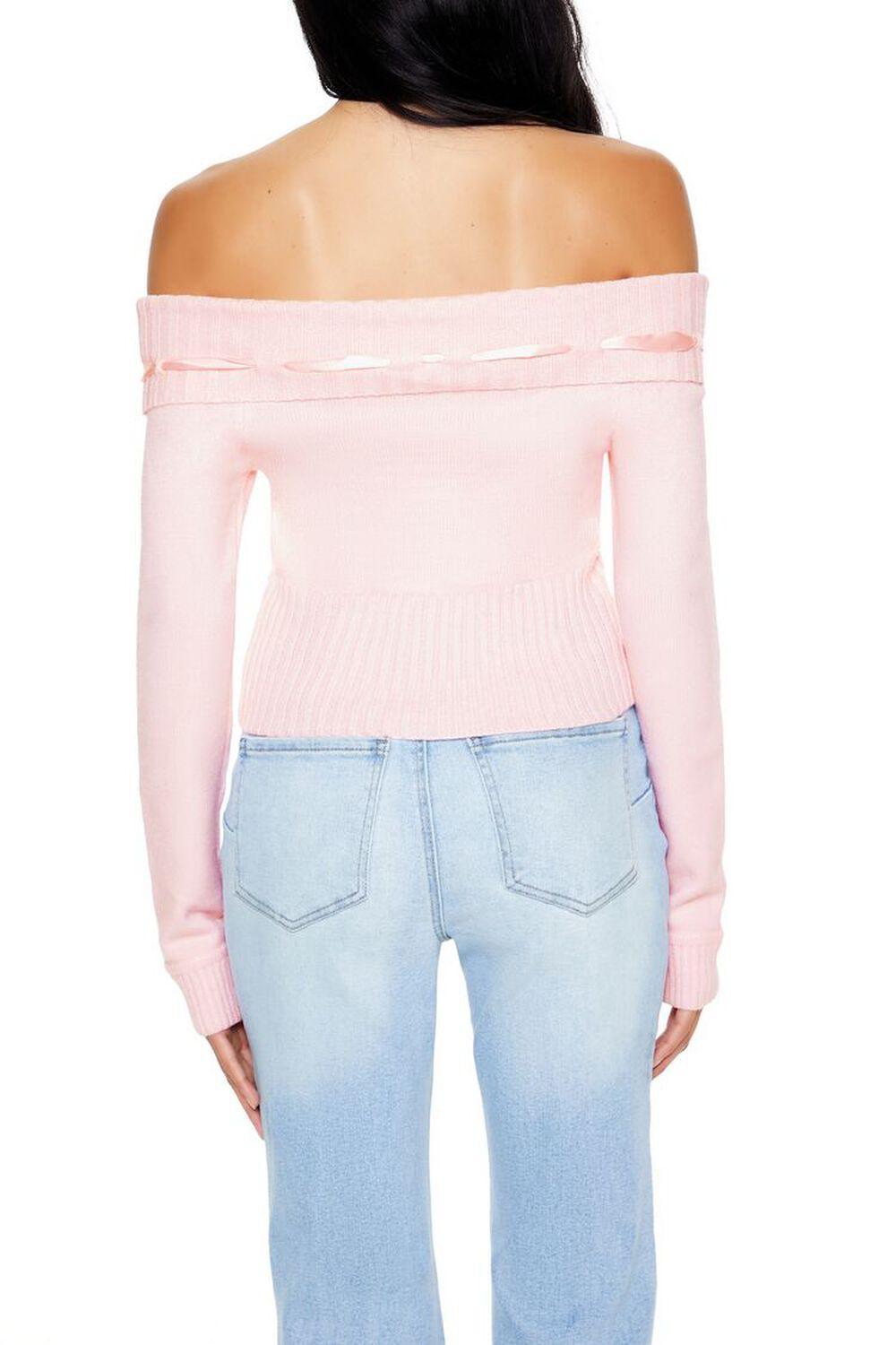 Bow Off-the-Shoulder Sweater | Forever 21 Product Image