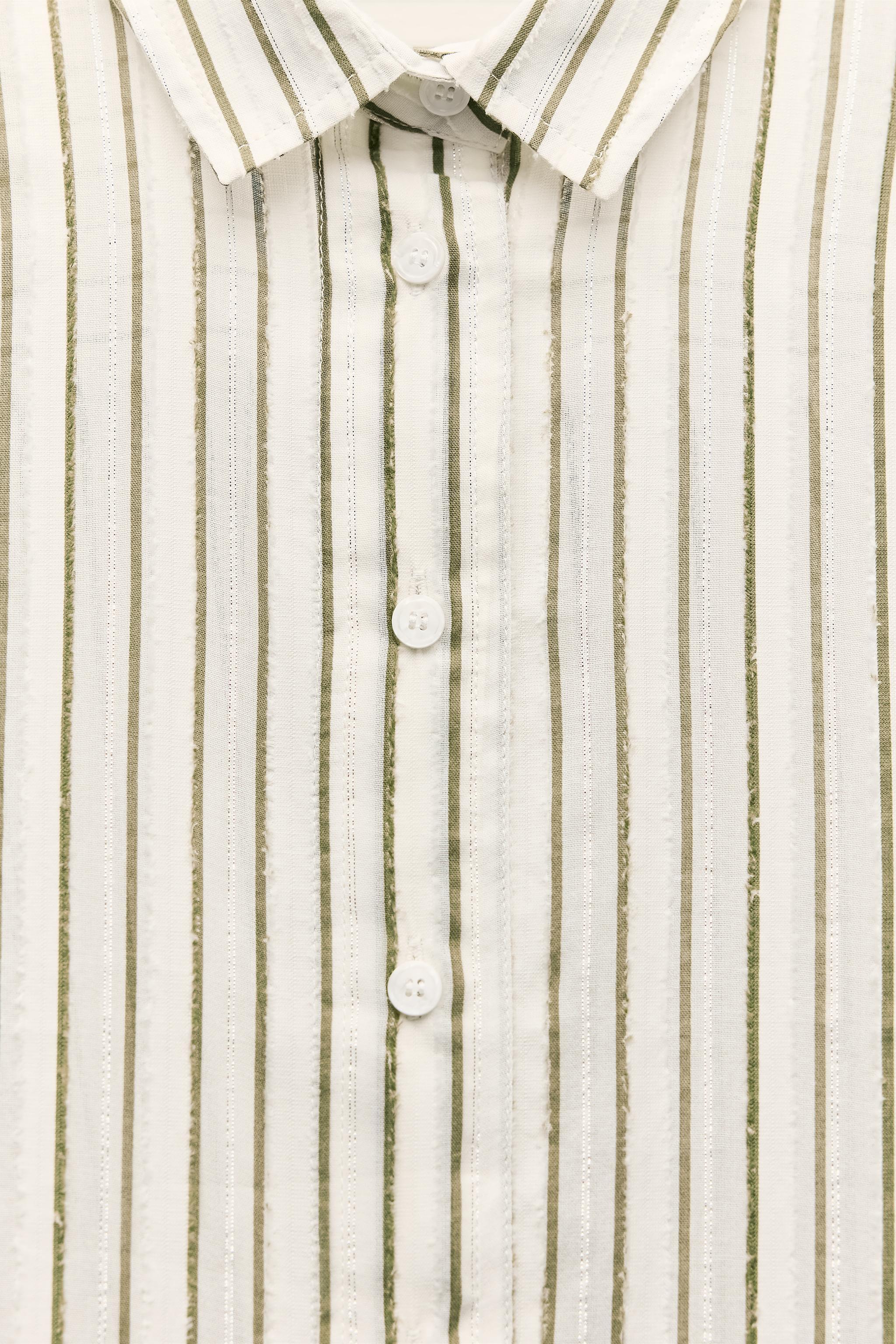 TEXTURED STRIPED TOP Product Image