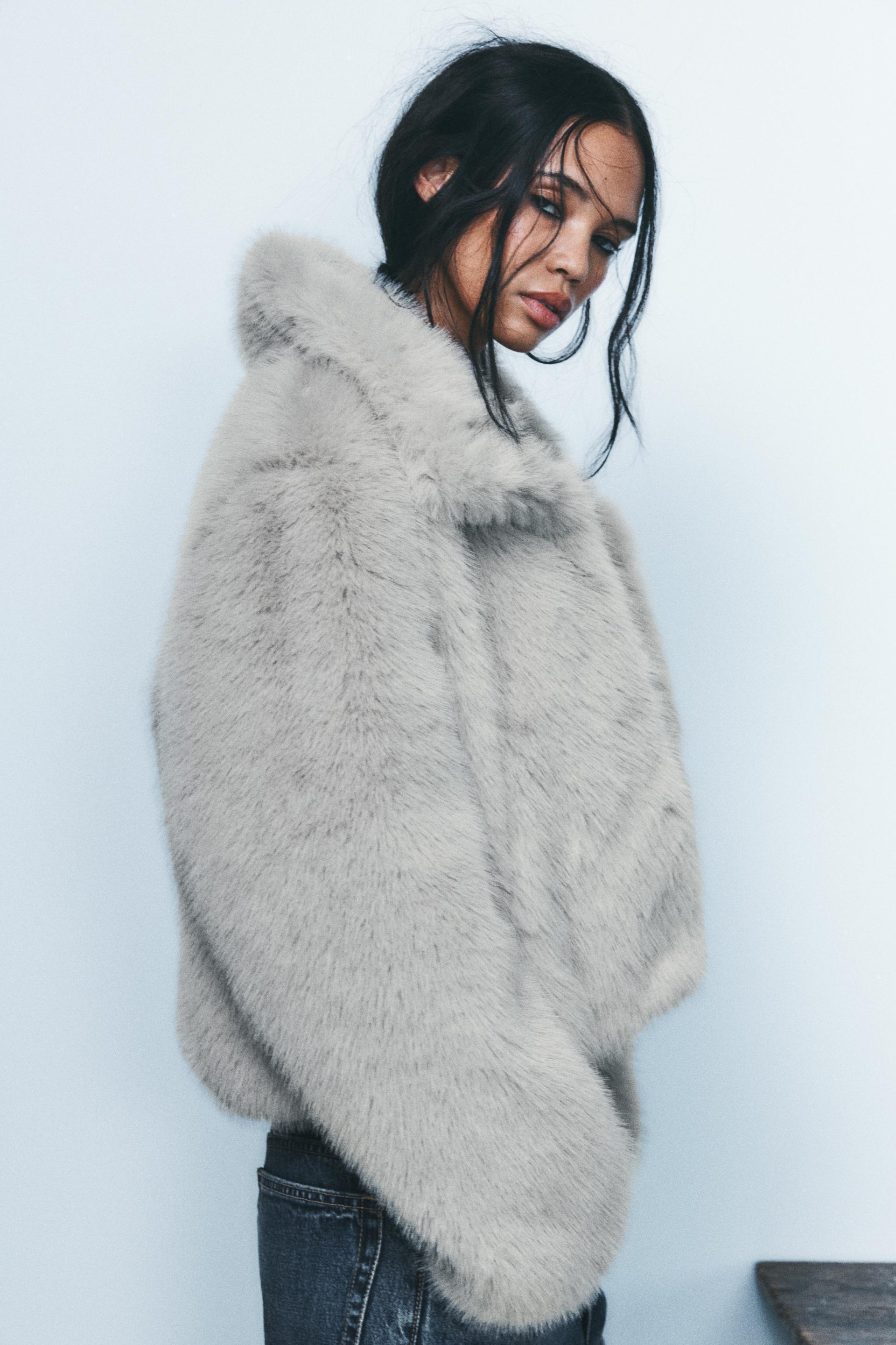 FAUX FUR SHORT COAT Product Image