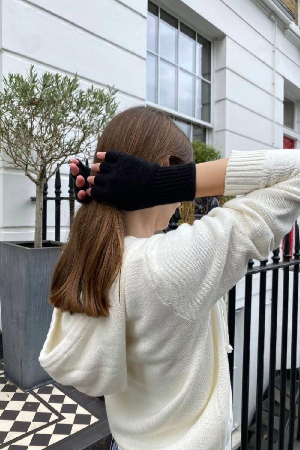 Fingerless Wool Gloves Product Image