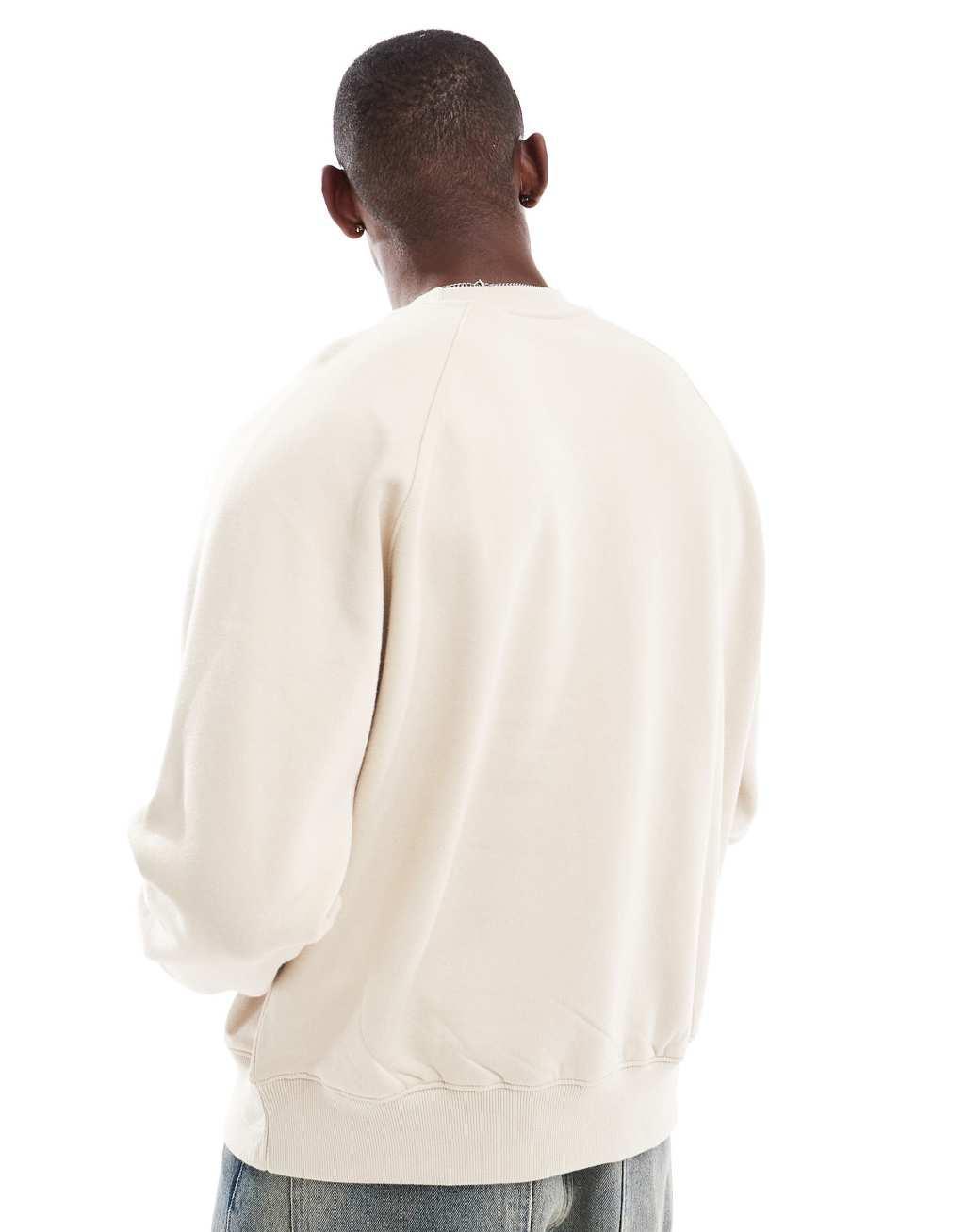 Bershka sweatshirt in beige Product Image