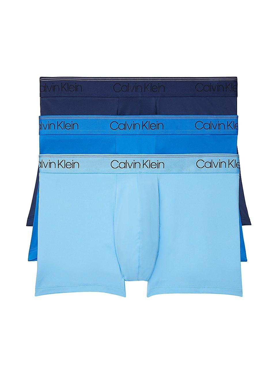 Calvin Klein 3-Pack Low Rise Microfiber Stretch Trunks Product Image