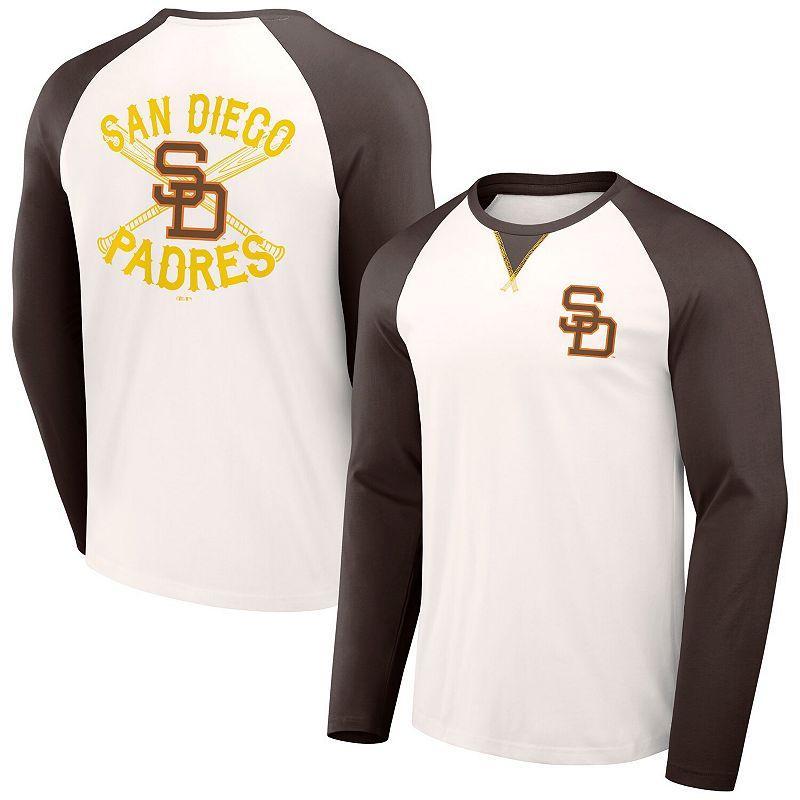 Mens Darius Rucker Collection by Fanatics /Brown San Diego Padres Team Color Raglan T-Shirt Product Image