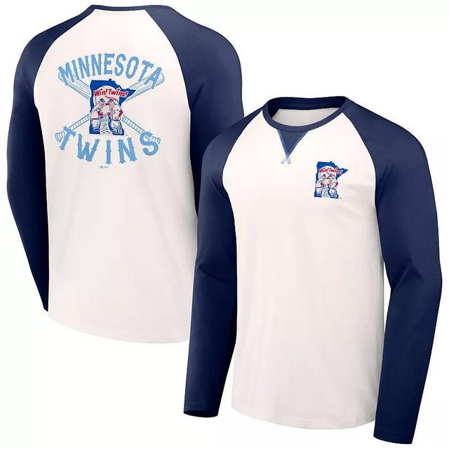 Mens Darius Rucker Collection by Fanatics /Navy Minnesota Twins Team Color Raglan T-Shirt Product Image