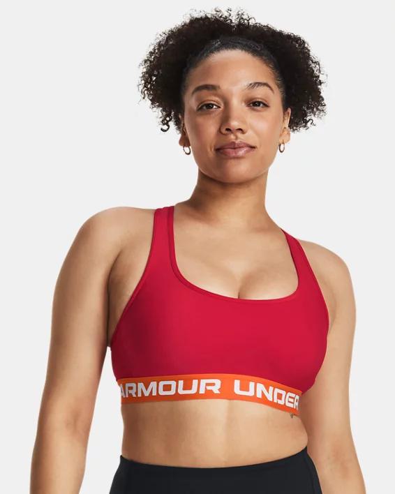 Women's Armour® Mid Crossback Sports Bra Product Image