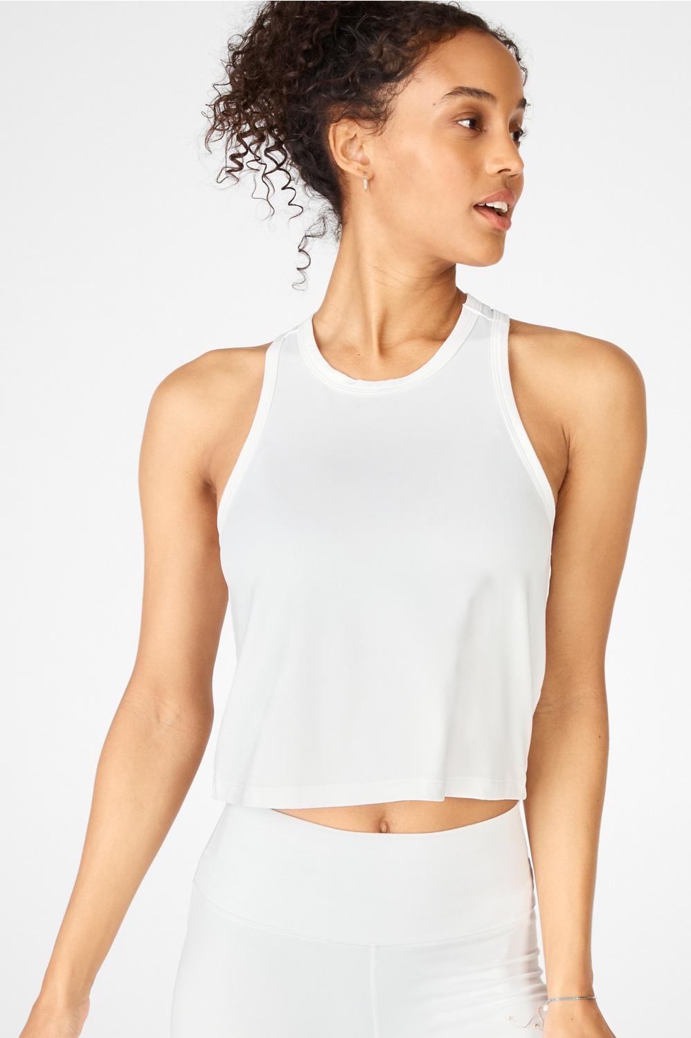 Fabletics Blake Tank Womens white plus Size 4X product image