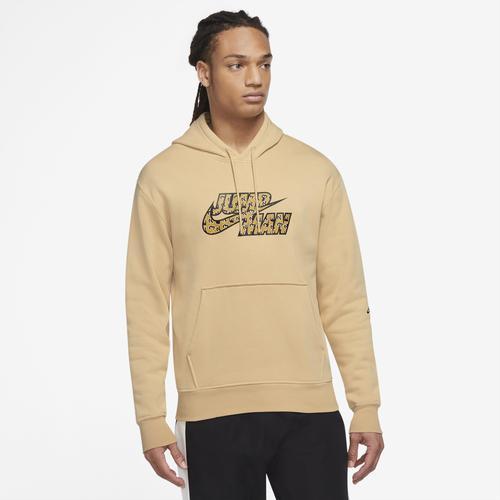 Jordan Mens Jordan Flight Fleece Pullover Hoodie - Mens Brown/Black Product Image