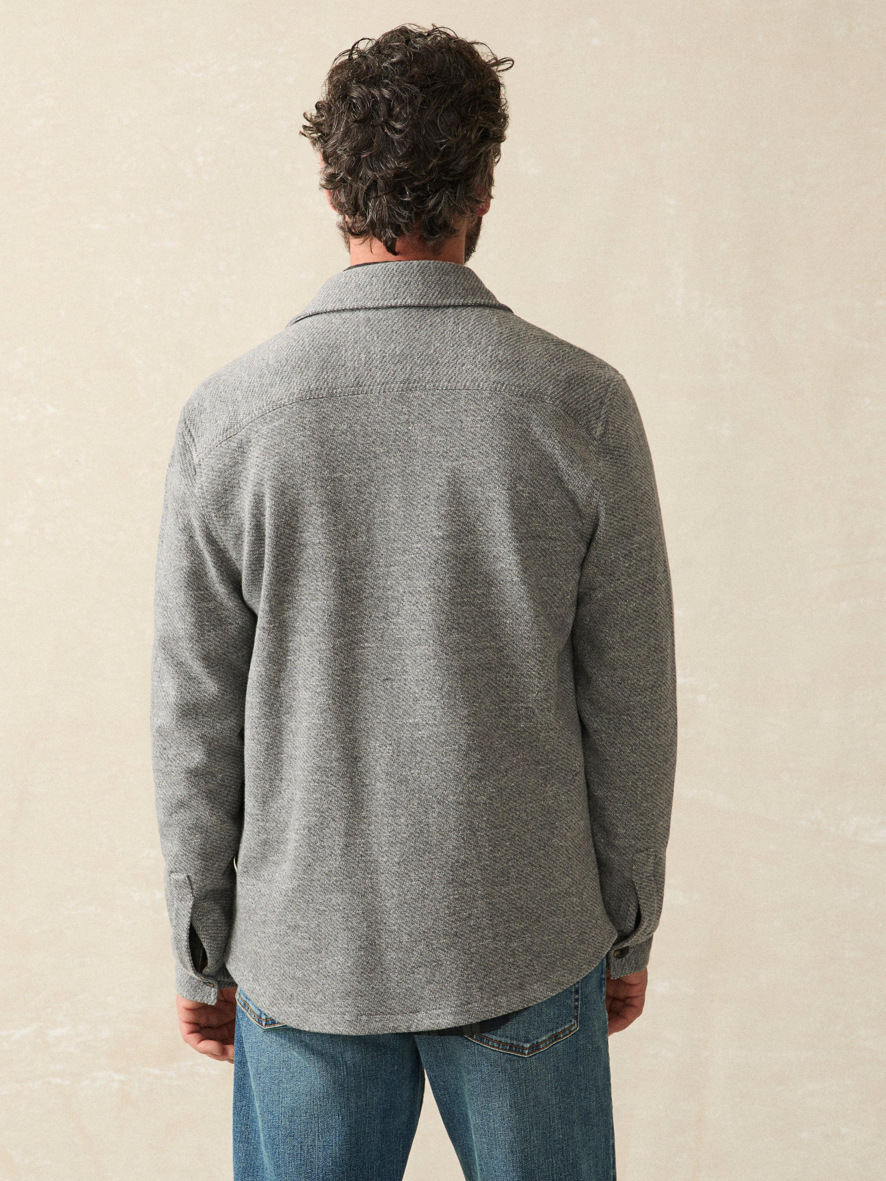 Inlet Knit CPO - Medium Grey Melange Male Product Image