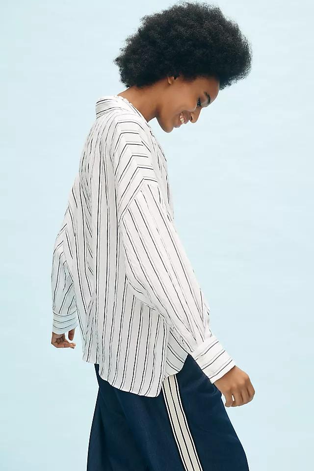 The Dylon Long-Sleeve Wide-Placket Top Product Image