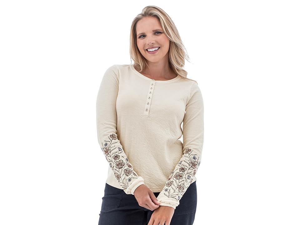 Aventura Clothing Larkin Henley (Turtledove) Women's Clothing Product Image