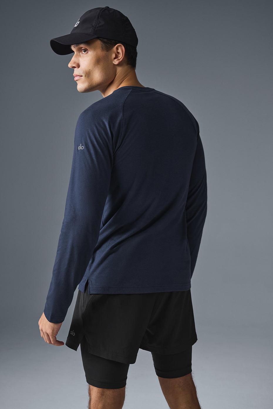 Triumph Long Sleeve Tee - Navy Male Product Image