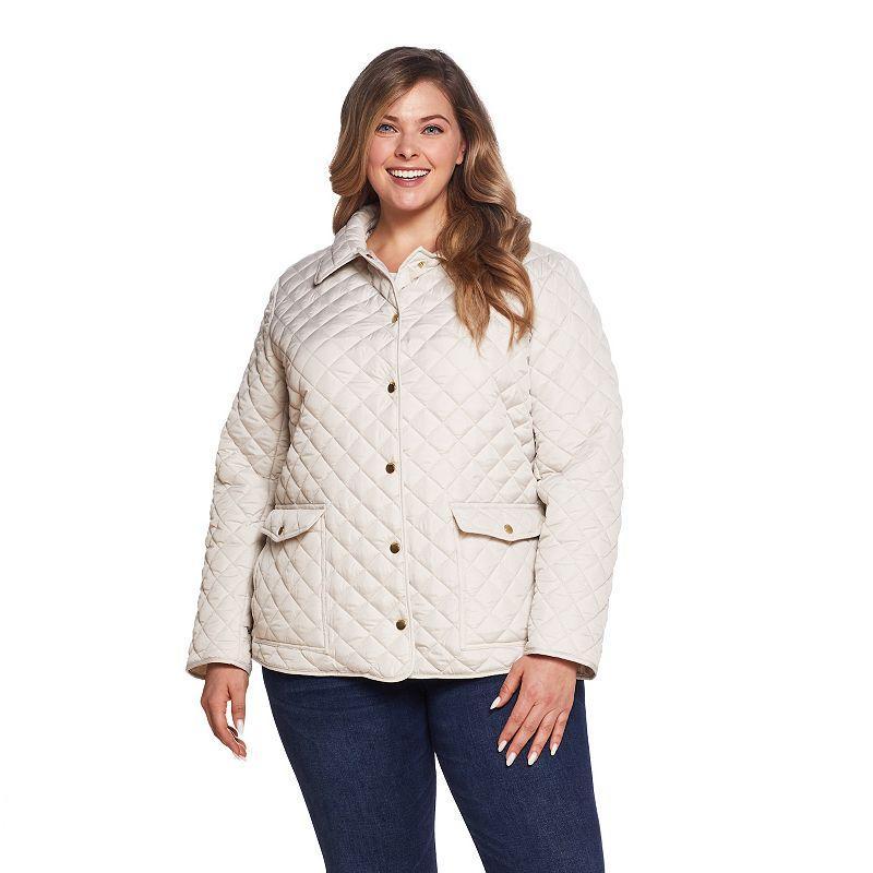 Plus Size Weathercast Quilted Barn Jacket, Womens Product Image