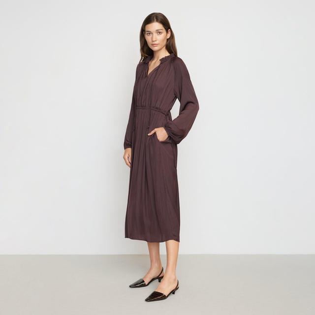 Magdalena Long Sleeve Plisse Dress Product Image