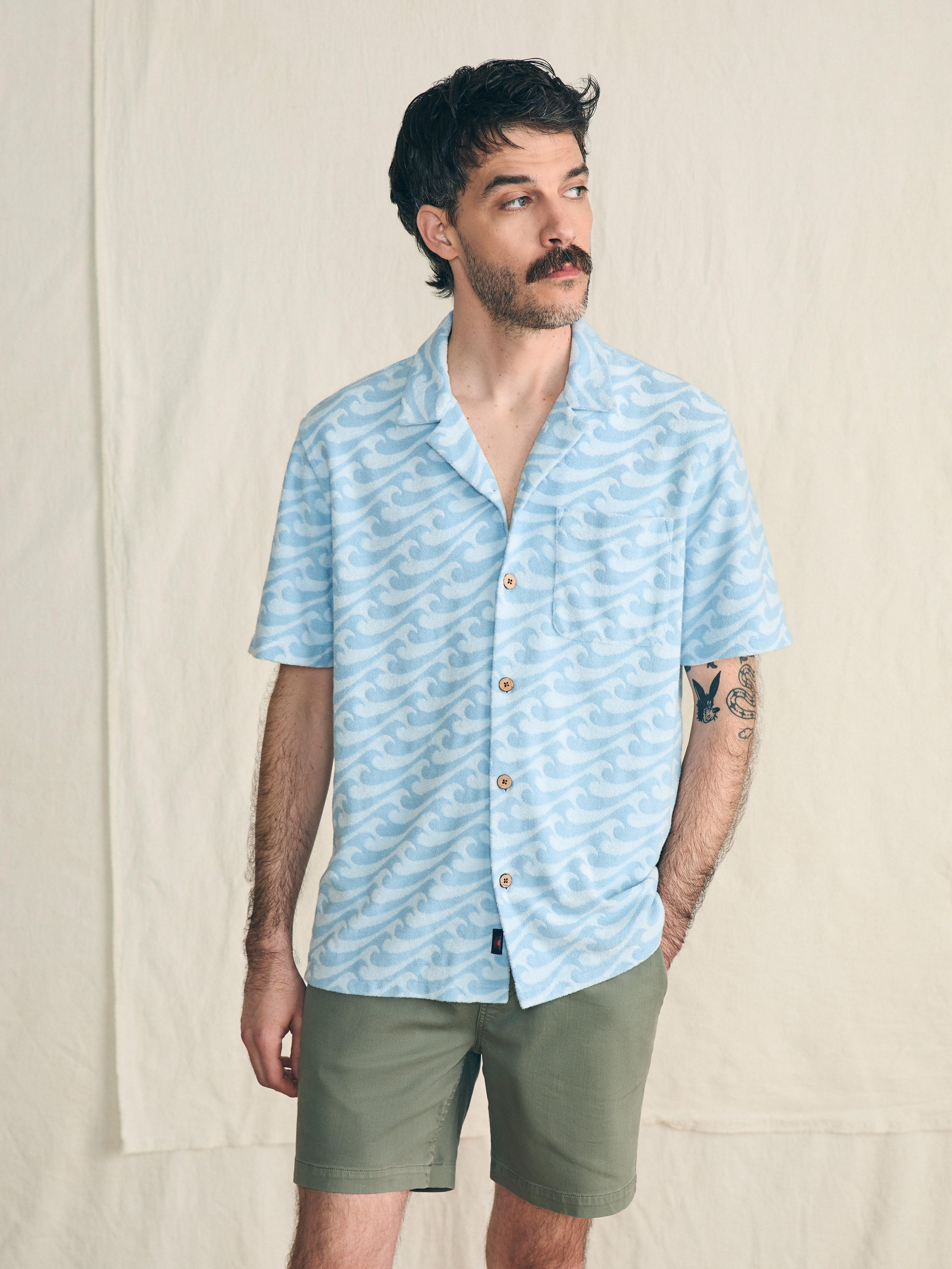 Short-Sleeve Cabana Towel Terry Shirt - Endless Peaks Male Product Image