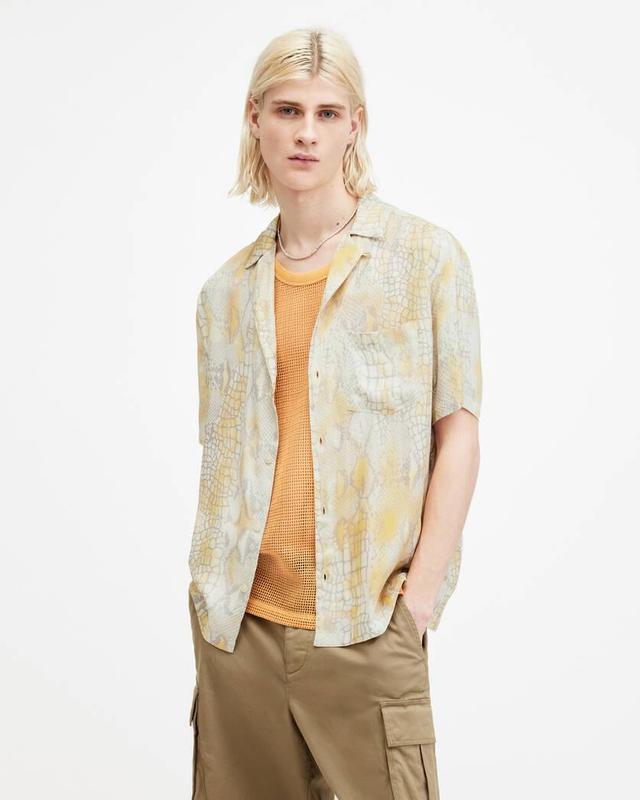 Skrale Snake Print Relaxed Fit Shirt Product Image