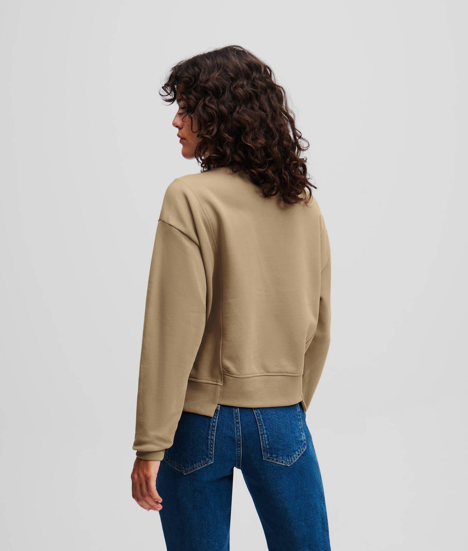 ASYMMETRIC MOCK-NECK SWEATSHIRT   Product Image