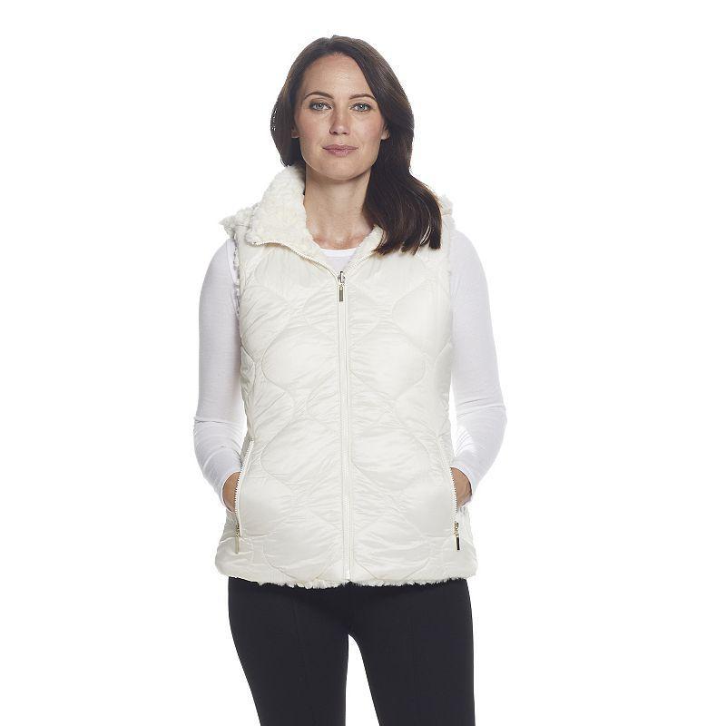 Gallery Faux Shearling Reversible Vest Product Image