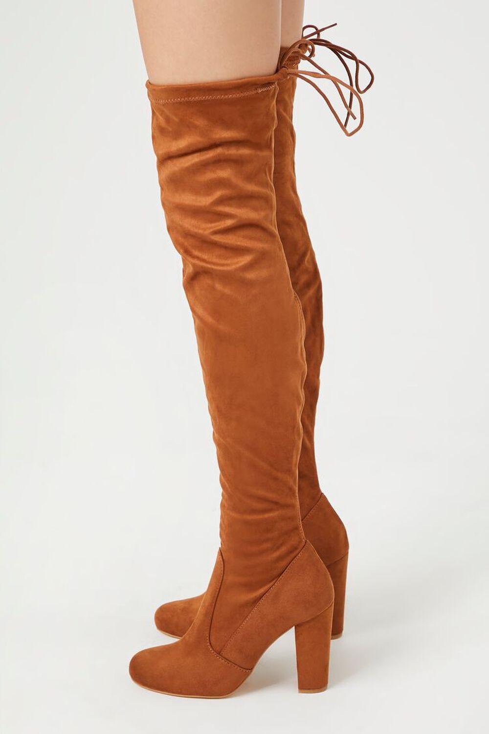 Faux Suede Over-the-Knee Boots | Forever 21 Product Image