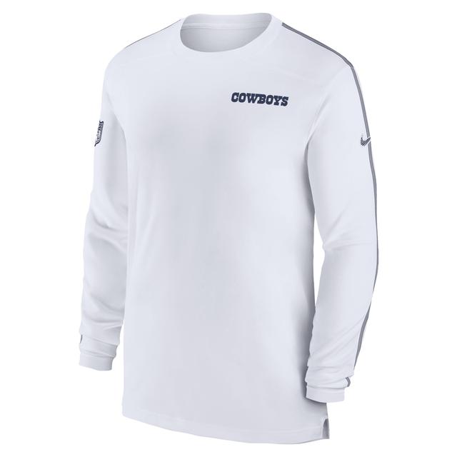 Dallas Cowboys Sideline Coach Nike Men's Dri-FIT NFL Long-Sleeve Top Product Image