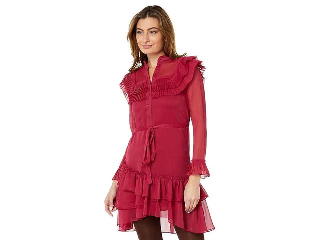 Ted Baker Anastai Ruffle Mini Dress (Deep ) Women's Clothing Product Image