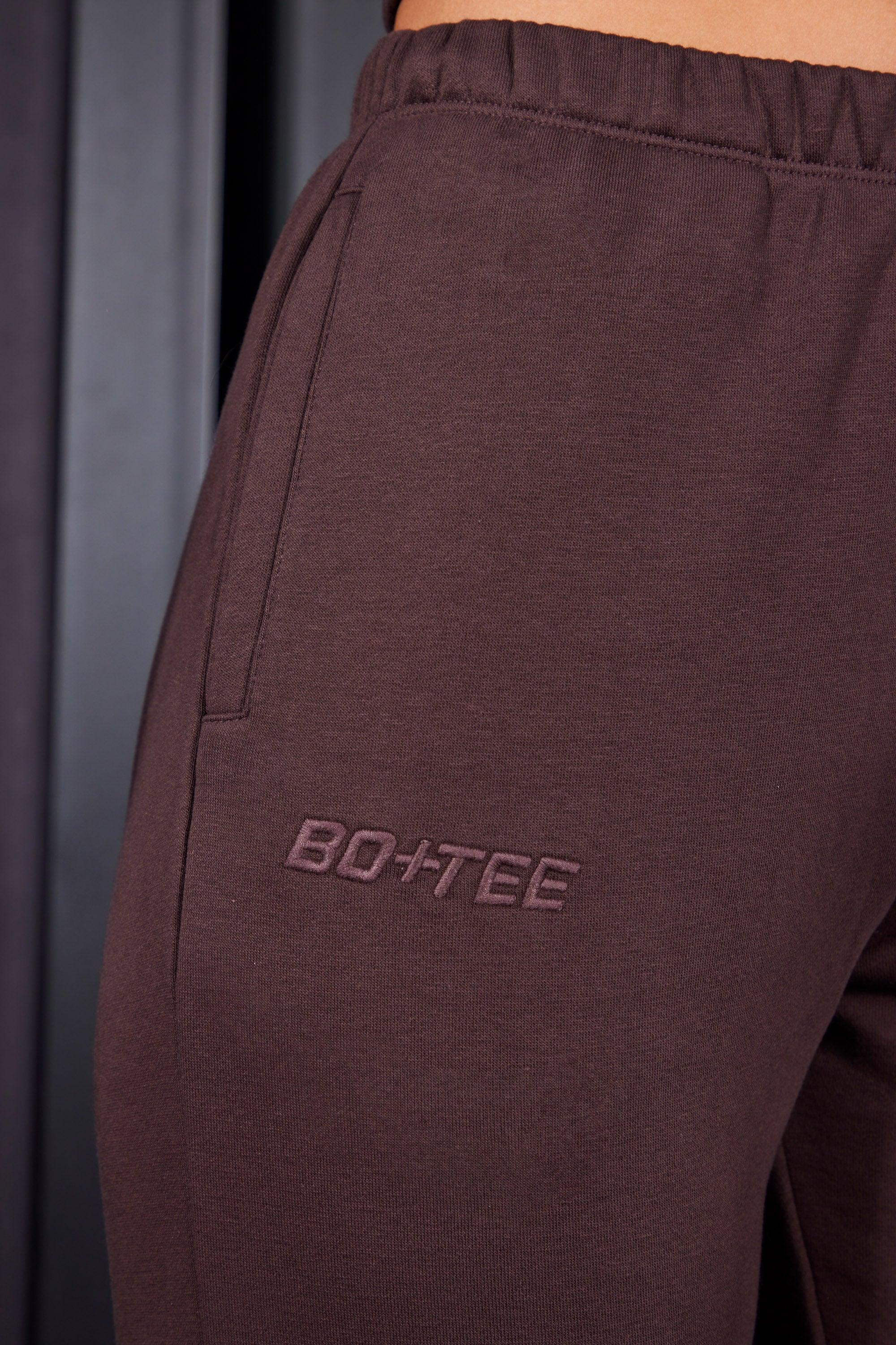 Slim Fit Jogger Bottoms in Brown Product Image