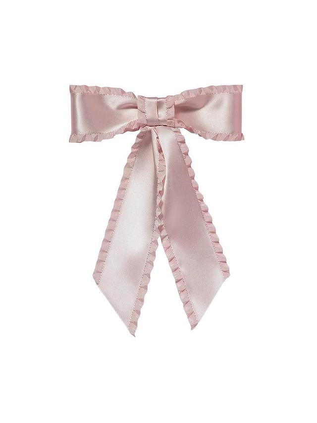 Womens Harper Bow Silk Barrette Product Image