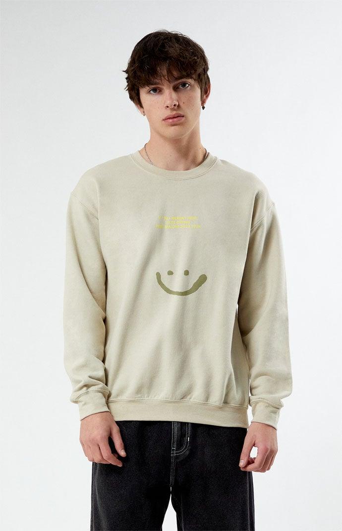 Men's Smiley Crew Neck Sweatshirt Product Image