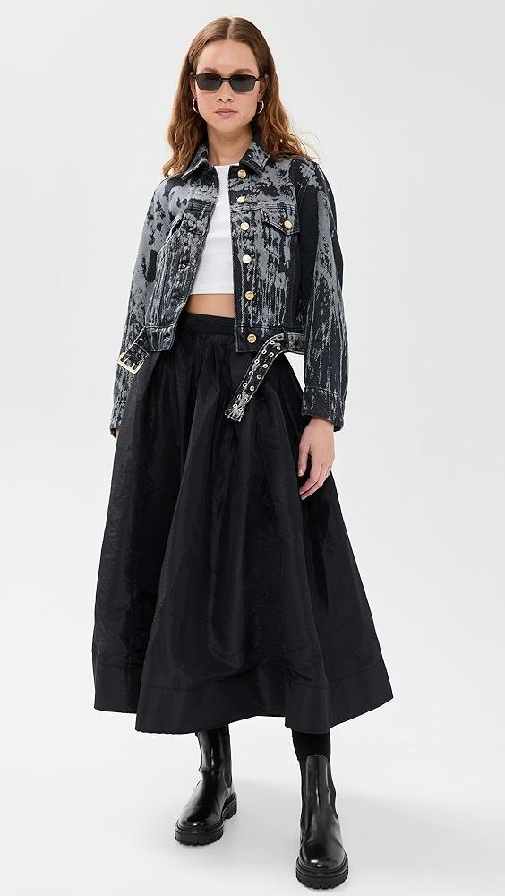 GANNI Heavy Denim Belted Jacket | Shopbop Product Image