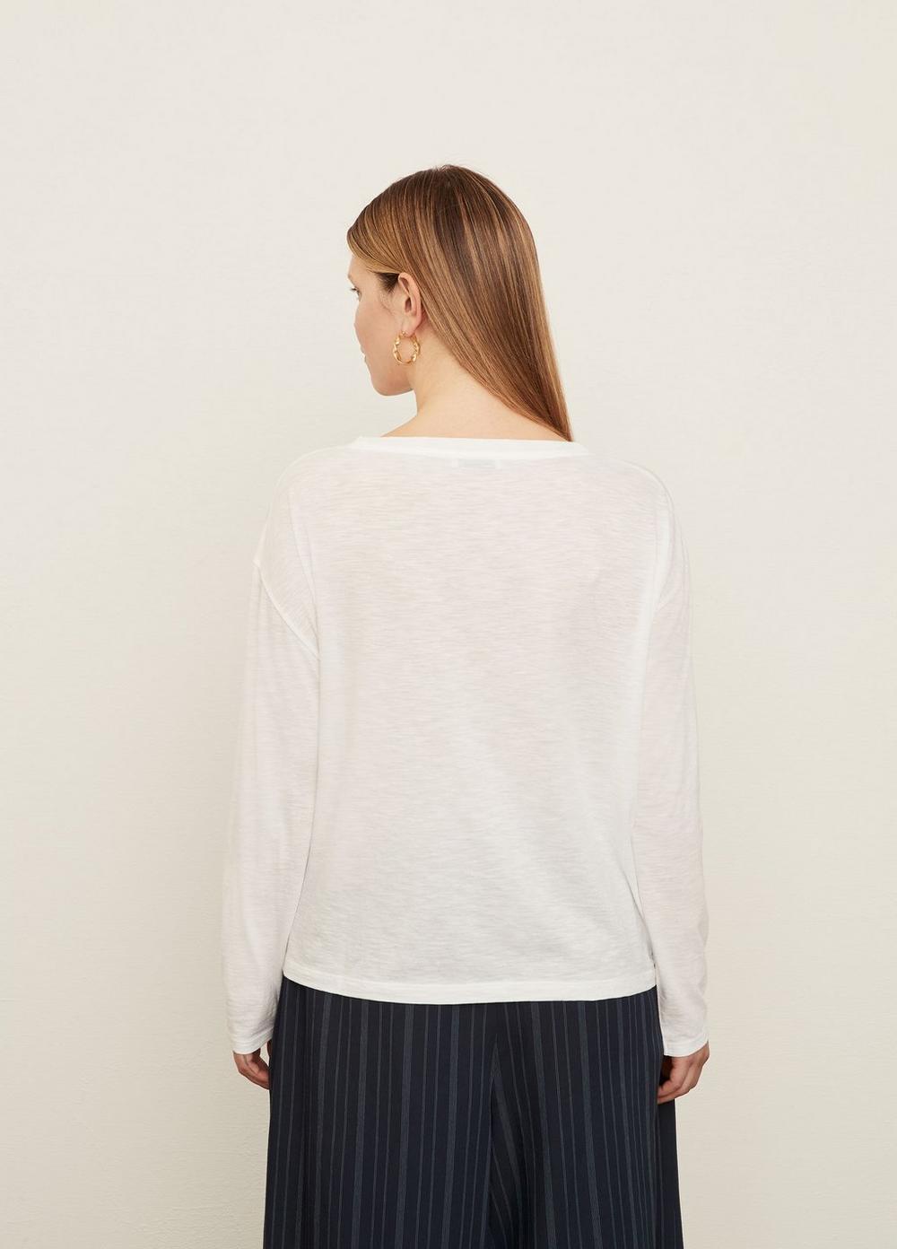 Boxy Long Sleeve Crew Neck T-Shirt Product Image