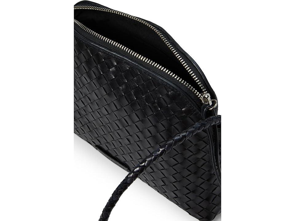 Womens Mallory Woven Leather Crossbody Bag Product Image