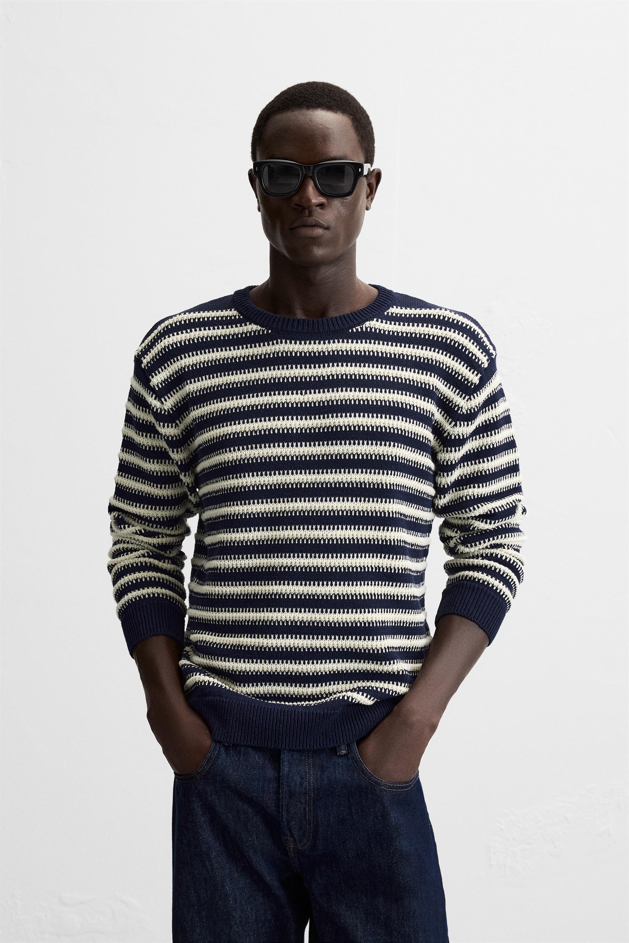 STRIPED JACQUARD SWEATER Product Image