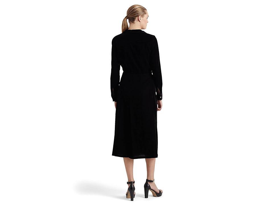 Lauren Ralph Lauren Velvet Surplice Midi Dress (Polo ) Women's Dress Product Image