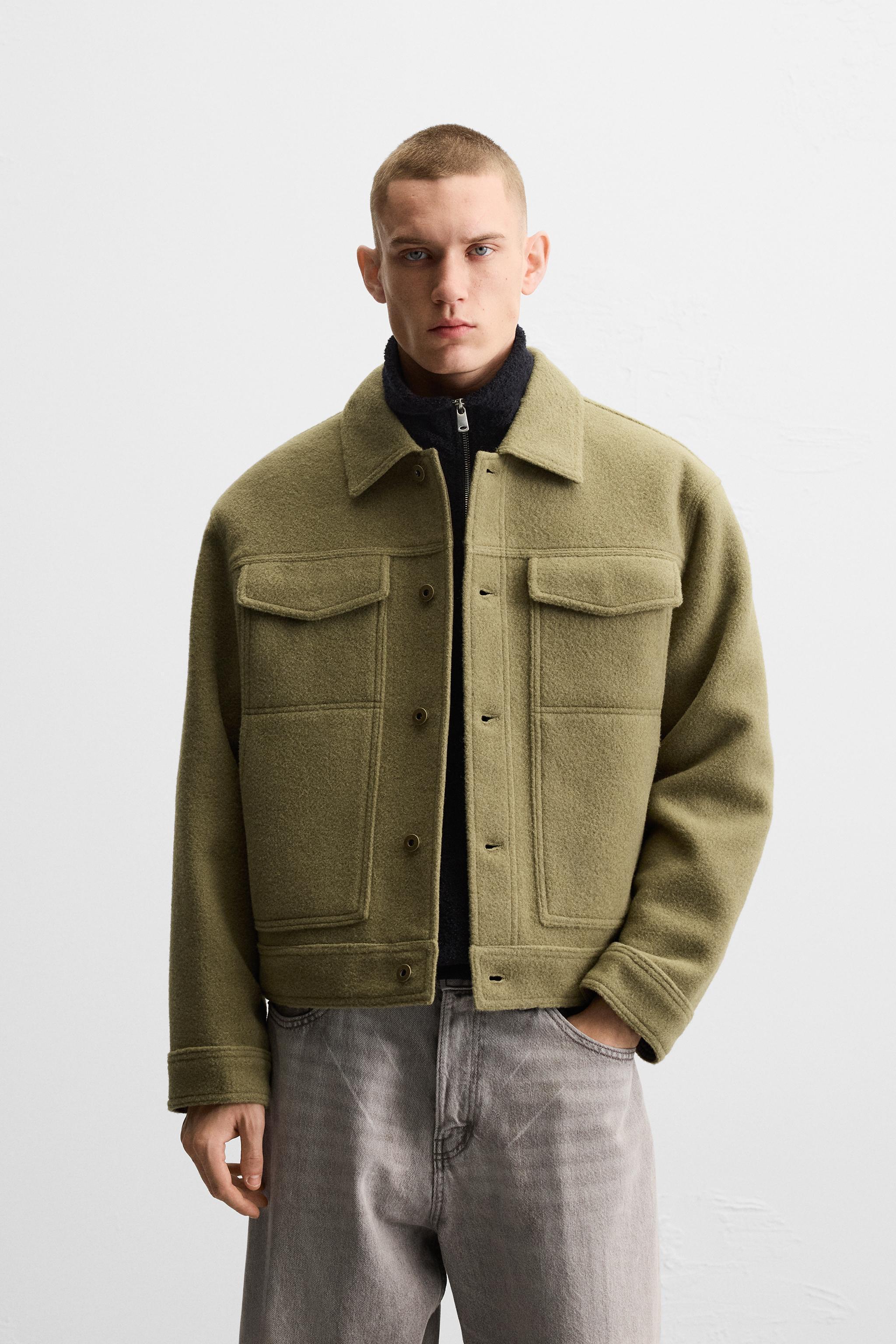 POCKETED TEXTURED JACKET Product Image