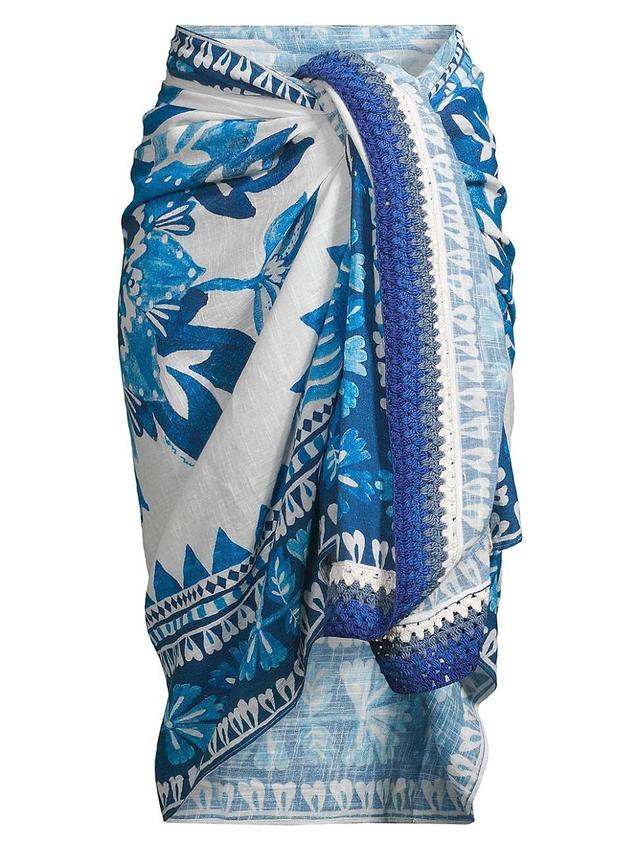 Womens Flora Cotton Tapestry Sarong Product Image