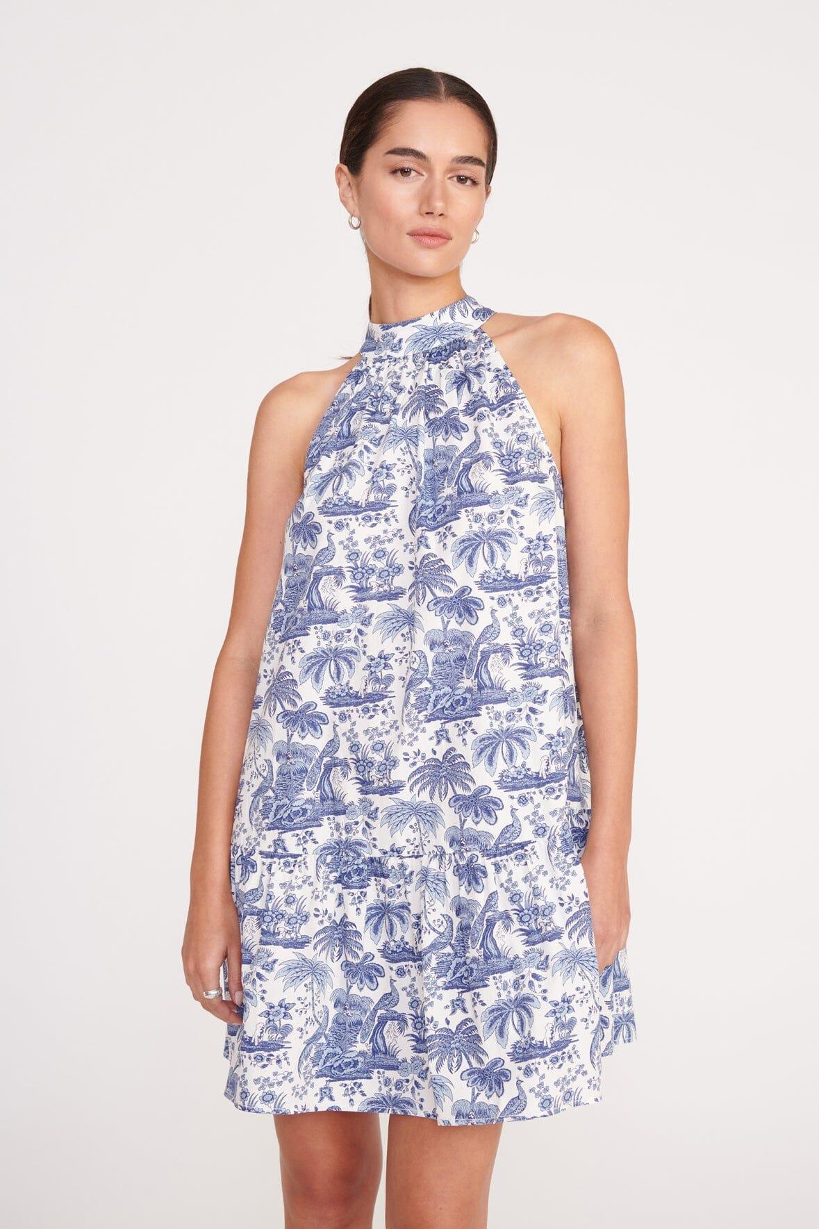 MINI MARLOWE DRESS | BLUE TOILE Product Image