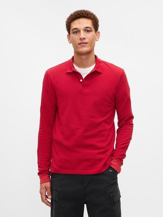 Pique Polo Shirt Product Image