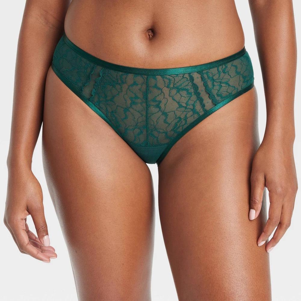 Womens Dot Mesh-Lace Cheeky Underwear - Auden XL Product Image