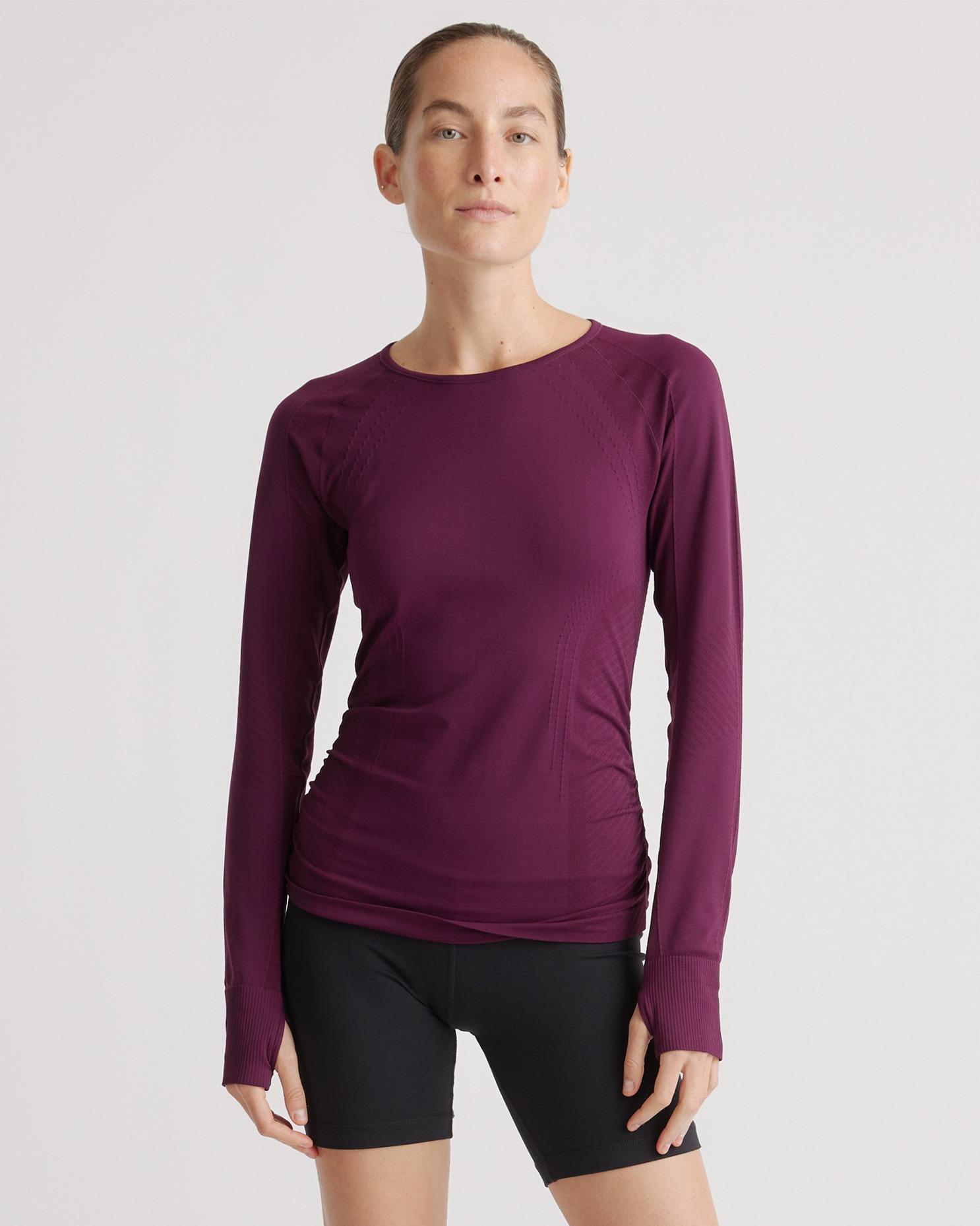 Seamless Ruched Long Sleeve Top Product Image