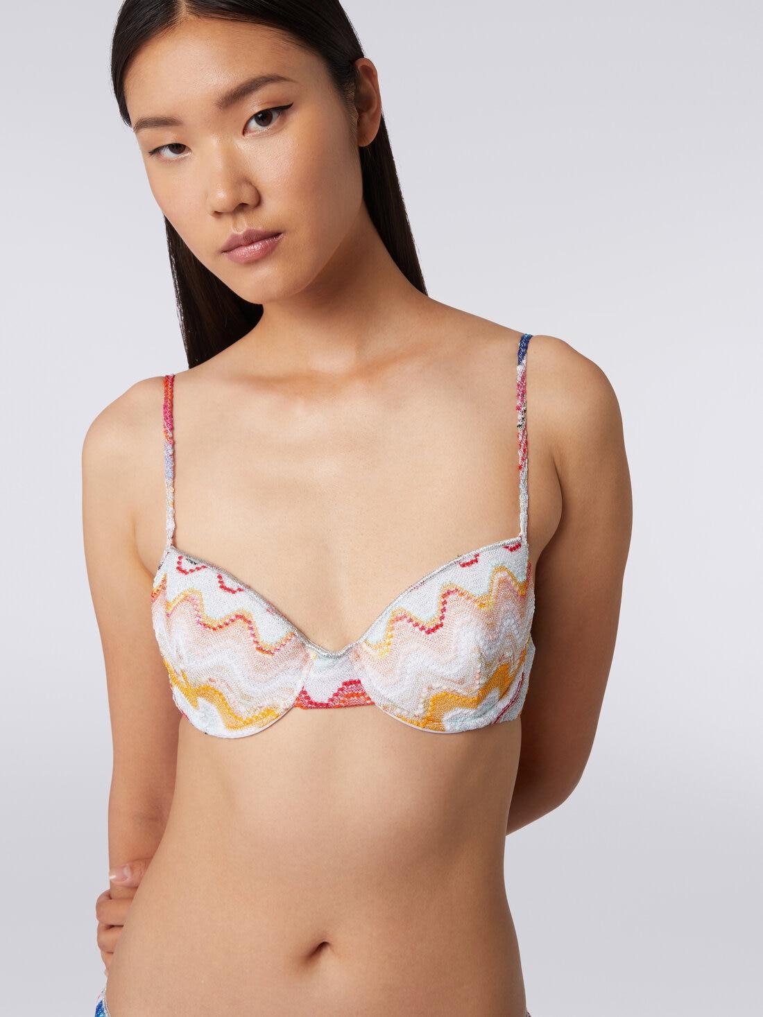 Wave crochet bikini with lurex Multicoloured | Missoni Product Image