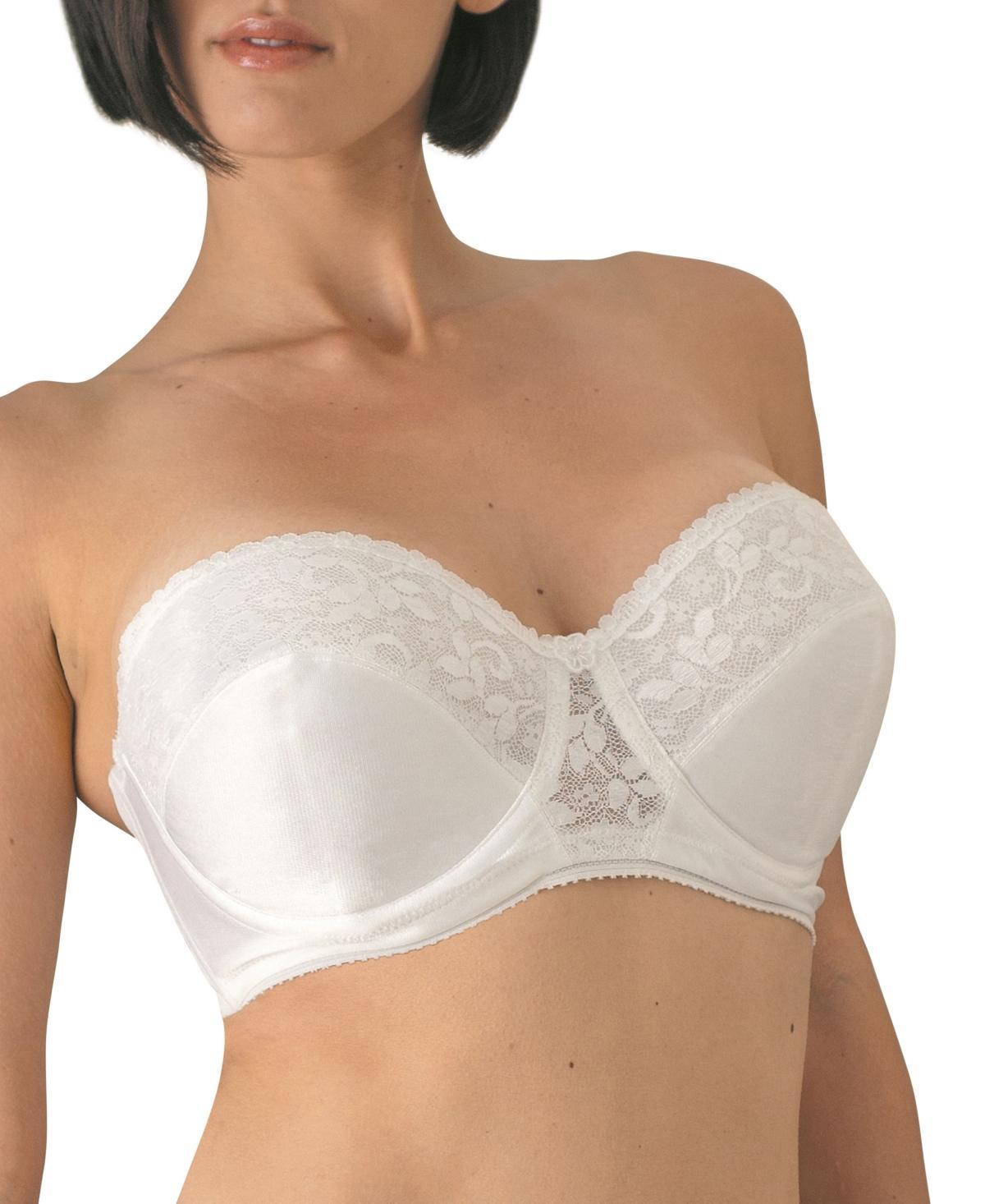 Womens Full Coverage Lace Strapless Bra Product Image