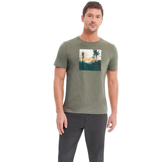 Mens Hurley Graphic Tee Green Product Image