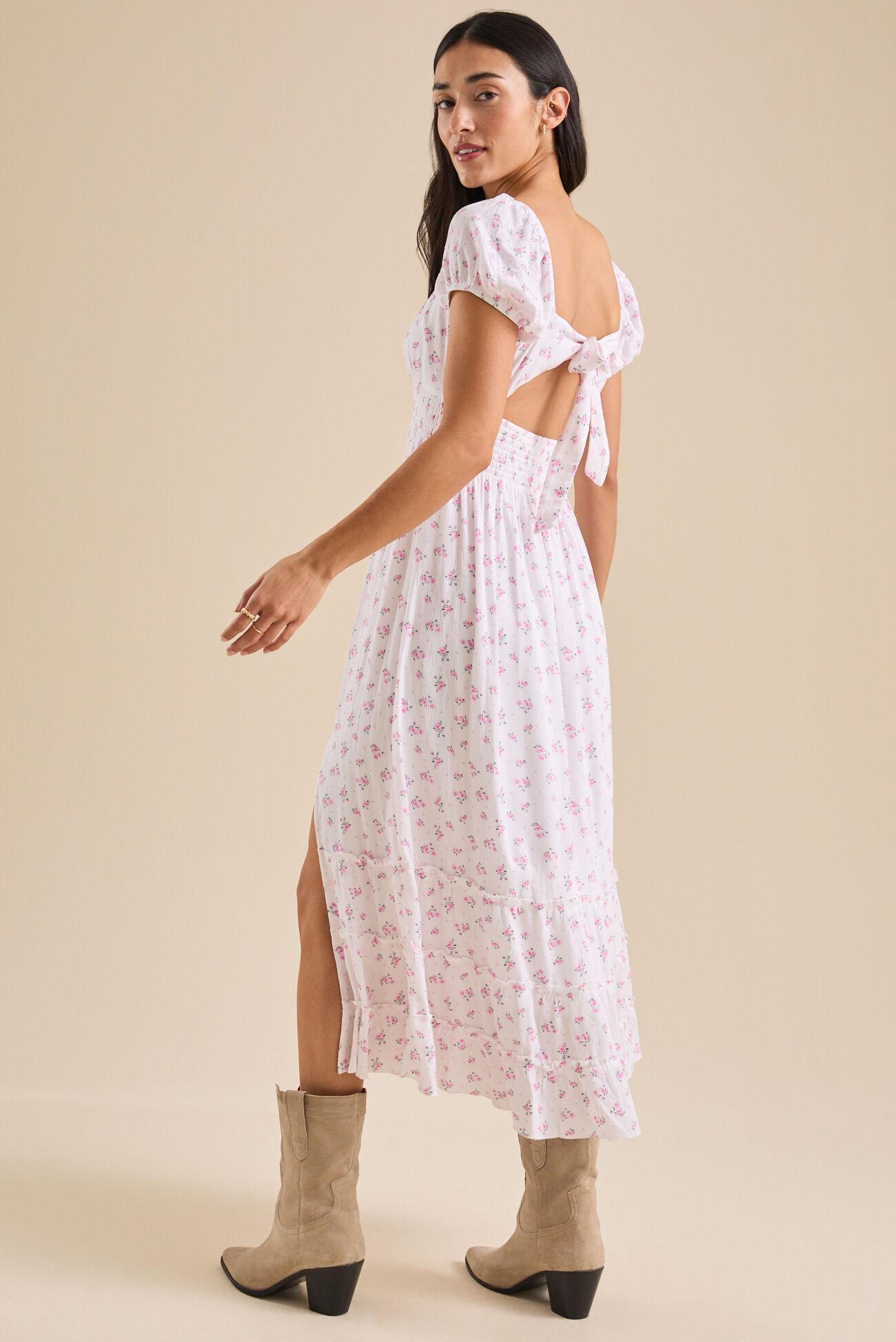 Teagan Floral Midi Dress Product Image