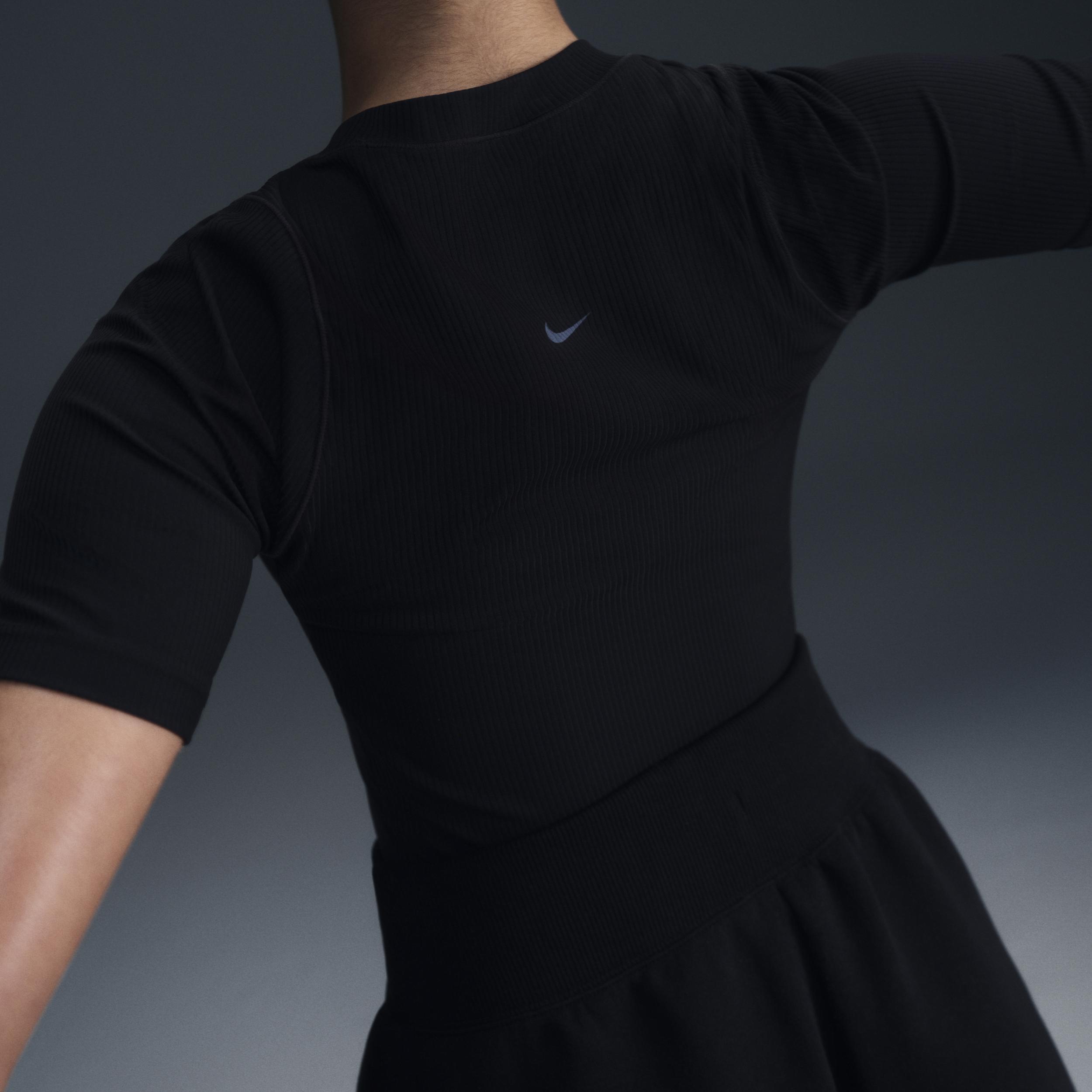 Nike Women's Zenvy Rib Dri-FIT Short-Sleeve Top Product Image