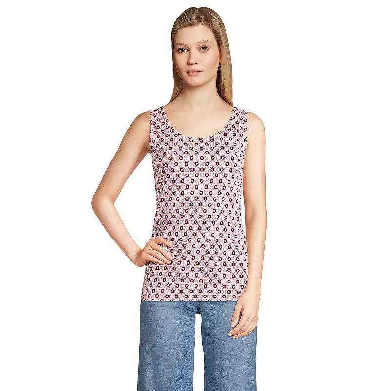 Womens Lands End Cotton Tank Top Product Image