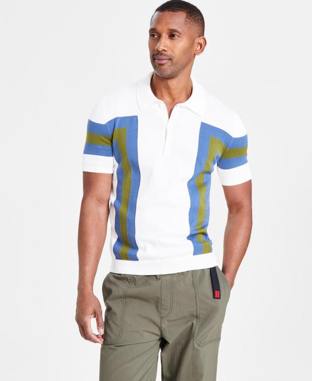 Hugo by Hugo Boss Mens Short Sleeve Colorblocked Polo Sweater Product Image