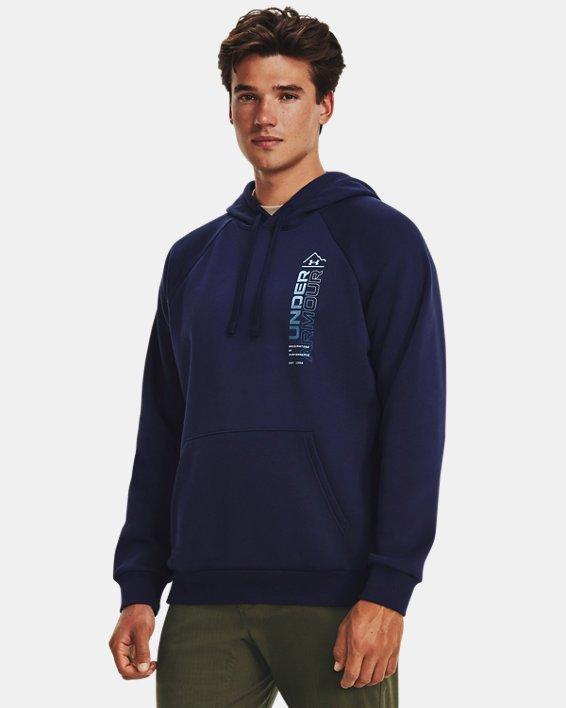 Men's UA Rival Fleece Wordmark Hoodie Product Image