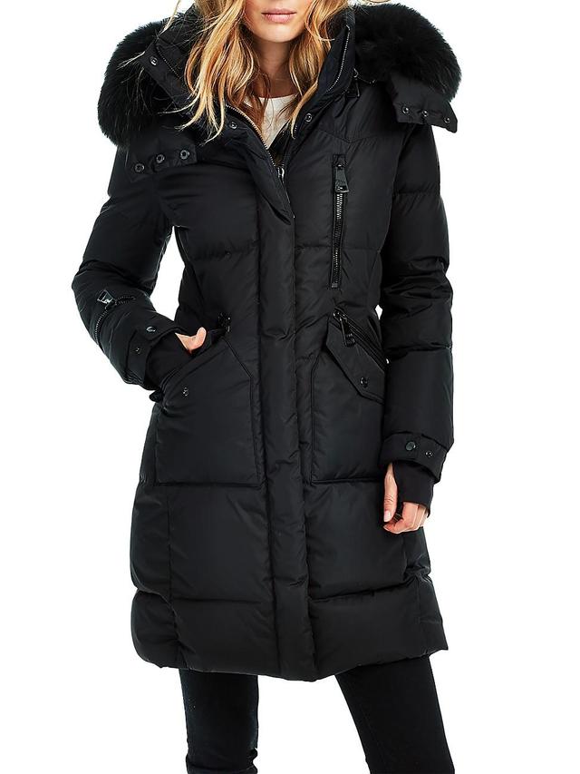 Womens Highway Faux Fur-Trimmed Down Jacket Product Image